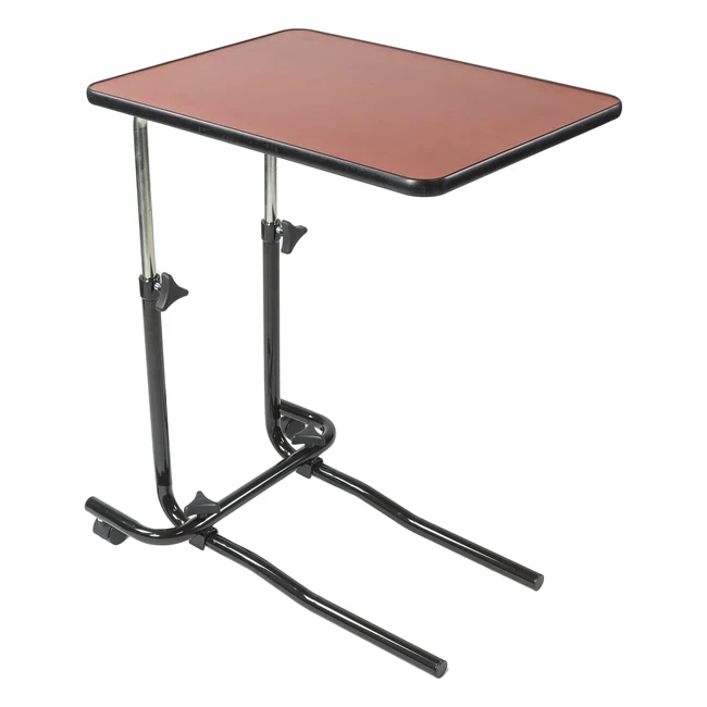 NRS Healthcare M01278 Overbed and Chair Table - Tilting and Adjustable - Ideal f