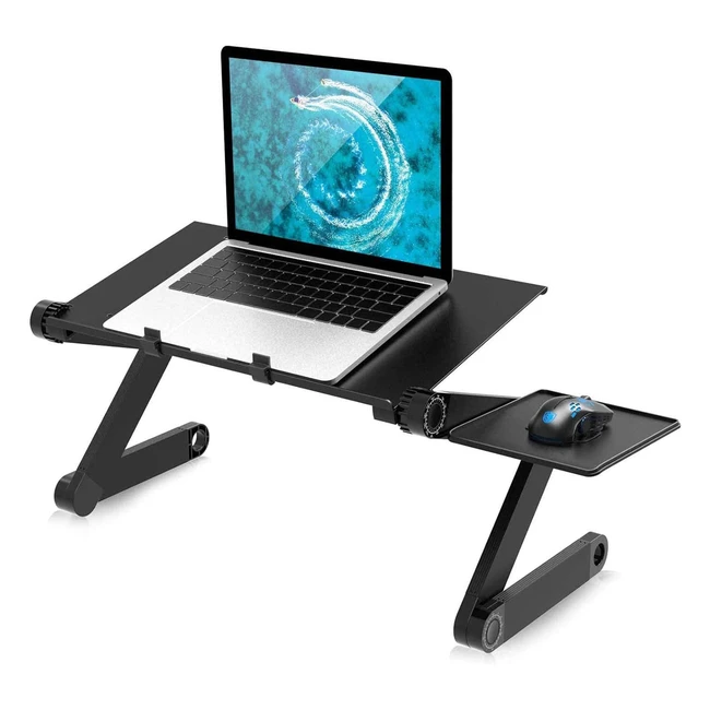 Table pour ordinateur portable iCoco aluminium durable pied rglable ref 71