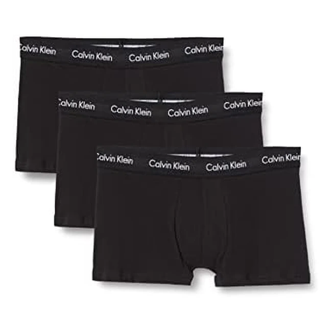 Calvin Klein Pack 3 Bxers Low Rise Trunks Hombre Negro WB S