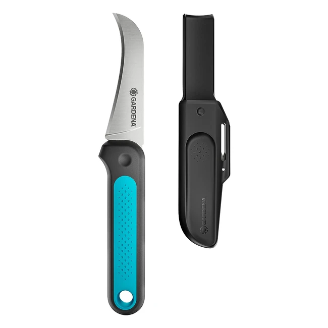 GARDENA Erntemesser VeggieCut - Edelstahl, zum Ernten, Putzen und Schälen von Gemüse, rutschfester Griff, spülmaschinengeeignet