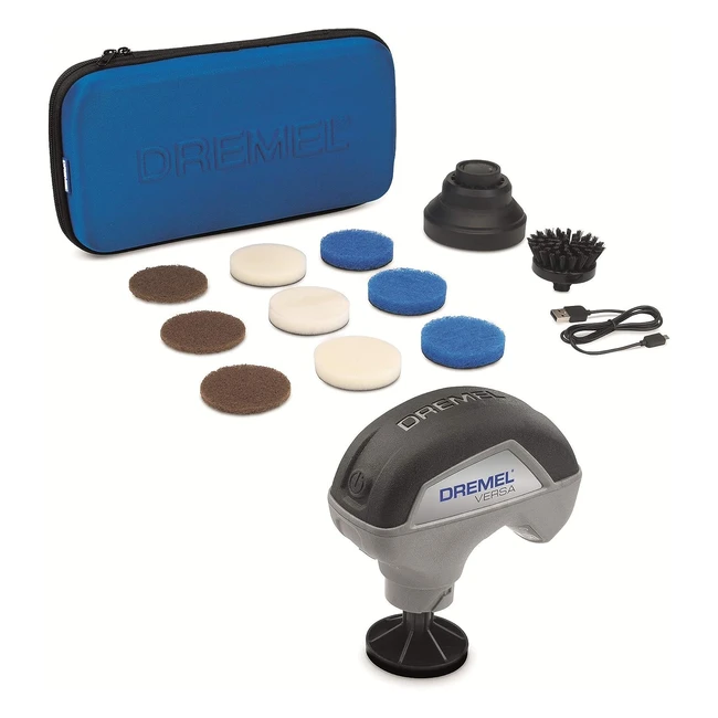 Dremel Versa PC10 Highspeed Power Cleaner Kit - Cordless Cleaning Tool with 9 Mu