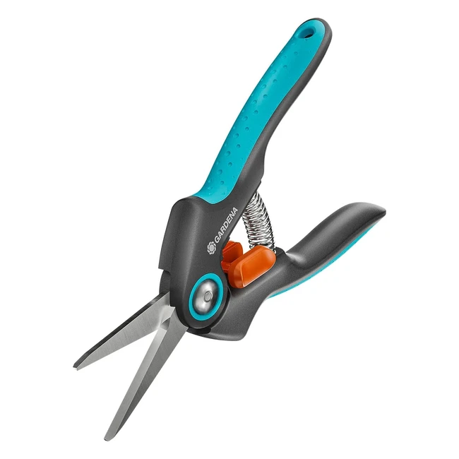 GARDENA Freshcut 1221220 Ernteschere aus Edelstahl für präzise Ernte von Kräutern, Beeren oder Schnittblumen 47mm Klinge ergonomischer Griff mit Sicherheitskappe
