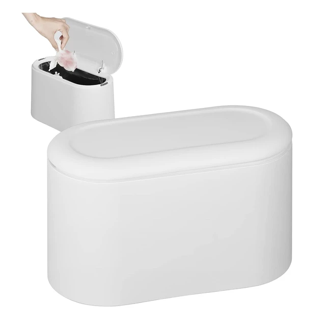 Mini poubelle de table avec couvercle - Pratique et antiodeurs