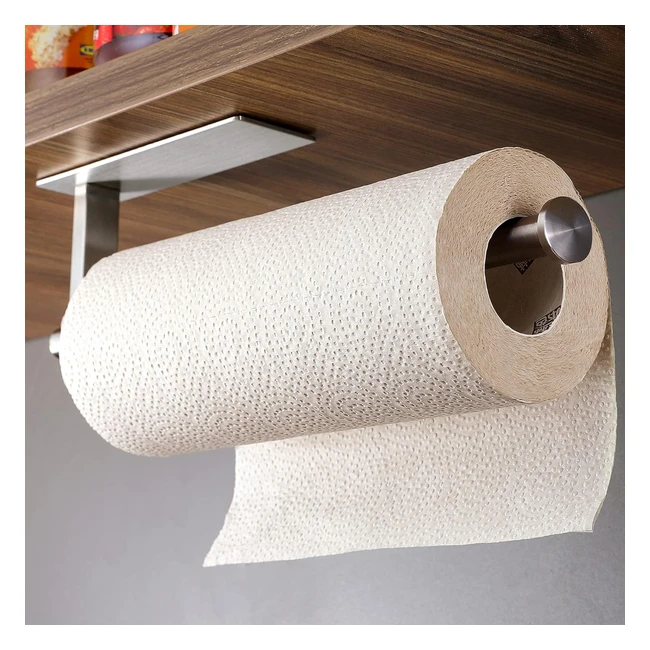 Zunto Küchenrollenhalter ohne Bohren, Edelstahl, wasserdicht, Platzsparend