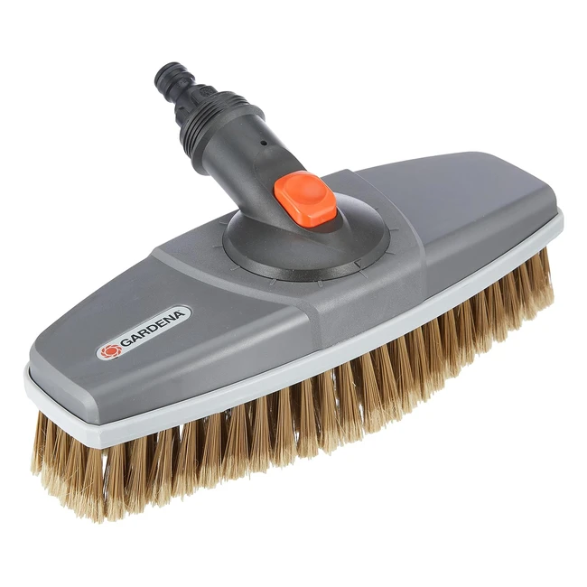 Cepillo de limpieza Gardena gris/naranja 27 o 9 cm - ¡Limpieza efectiva y sin arañazos!