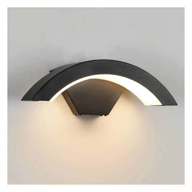 Applique murale extérieure 24W 3000K blanc chaud IP65 étanche - Senqiu