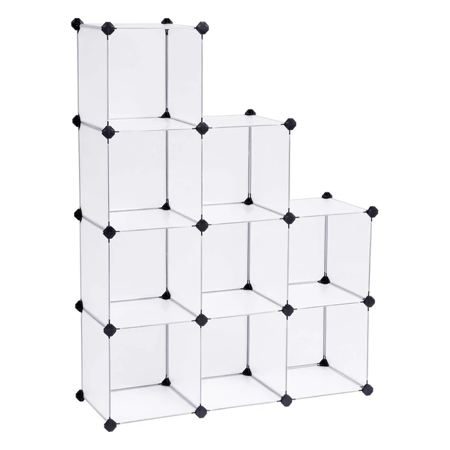 Songmics Regalsystem Schuhregal Aufbewahrungswürfel Badezimmerregal