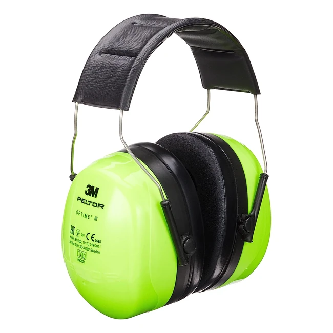 Cuffie Protettive Temporale Hiviz Verde Militare 3M H540A461GB - Comfort Ottimale