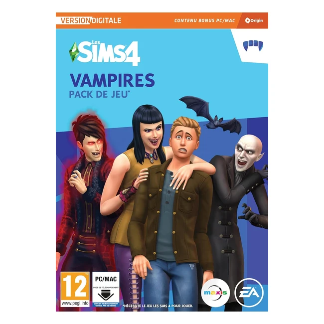 Les Sims 4 Vampires - Pack de jeu PC - Code Origin français