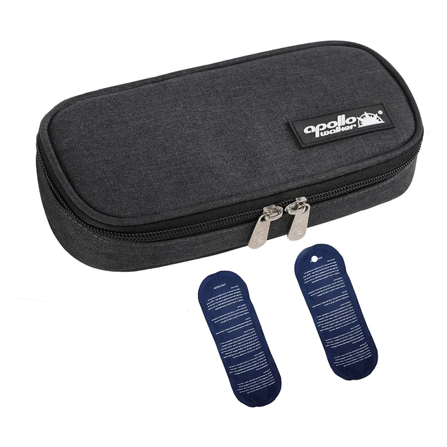 Borsa Termica Apollowalker per Insulina e Medicinali - 2 Impacchi Ghiaccio