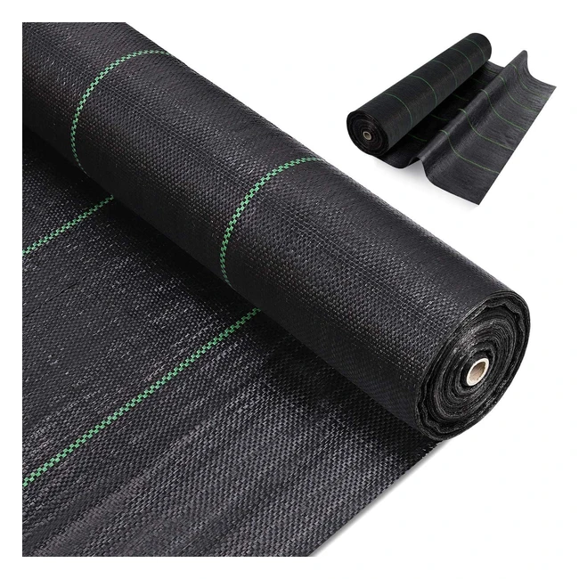 Toile de paillage 2m x 25m anti mauvaises herbes jardin 90g - OUNUO