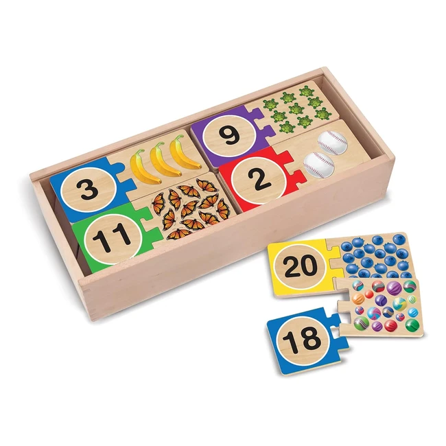 Melissa & Doug Self-Correcting Number Puzzles - Motor Skills Developmental Toy
