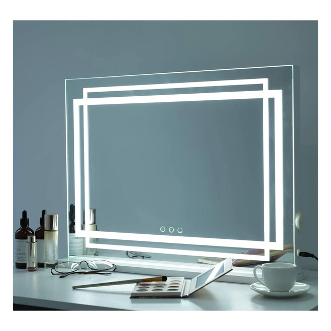 Dayu Hollywood Makeup Vanity Mirror with Lights - 58x46cm - USB Port - 3 Light Modes