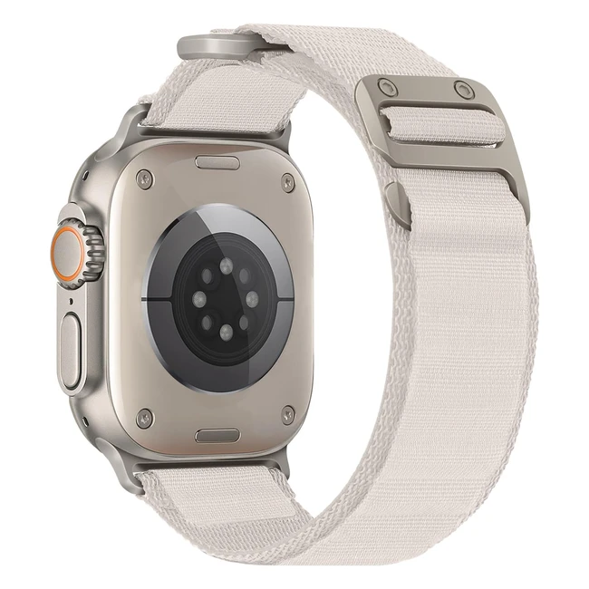 HitZee Apple Watch Strap - Nylon Braided Loop Band - Adjustable Sport Straps - Ultra Series 8 7 SE 6 5 4 3 2 1