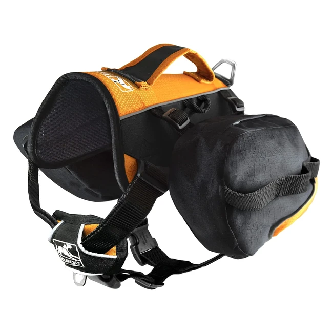 Mochila para perro Kurgo negra/naranja M 1439kg - Ligera y cómoda
