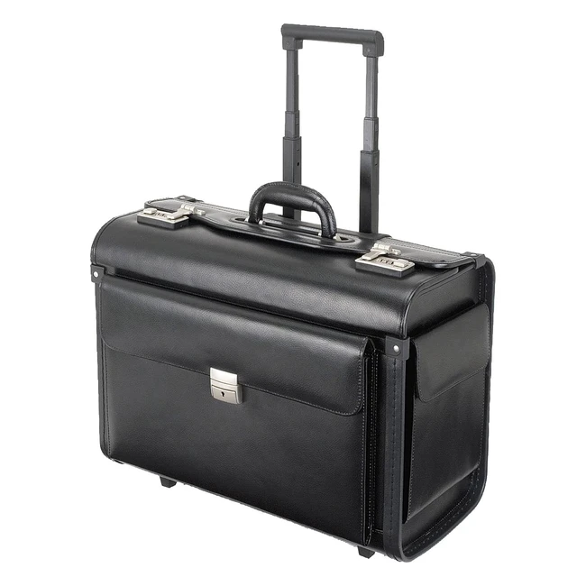 Trolley Portadocumentos Alassio Silvana - Ref 12345 - Piel - Dimensiones 485x3