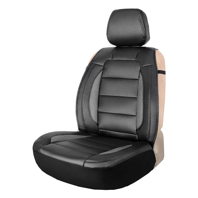 Leader Accessories Platinum Sideless Seat Cover - Faux Leather Universal for Car