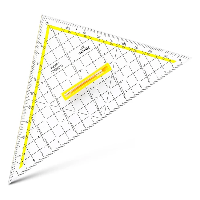 Aristo TZDreieck Set Square Plexiglas 225mm - Transparent