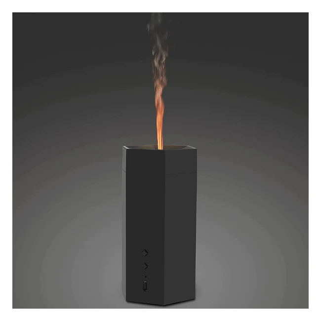 Diffuseur d'huiles essentielles électrique sans fil avec lumière effet flamme 70ml - Parfumez votre maison