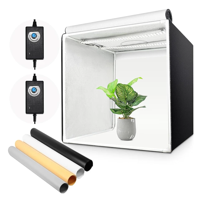 Tenda Studio Fotografico Luminosità Regolabile 60x60x60cm - Yorbay