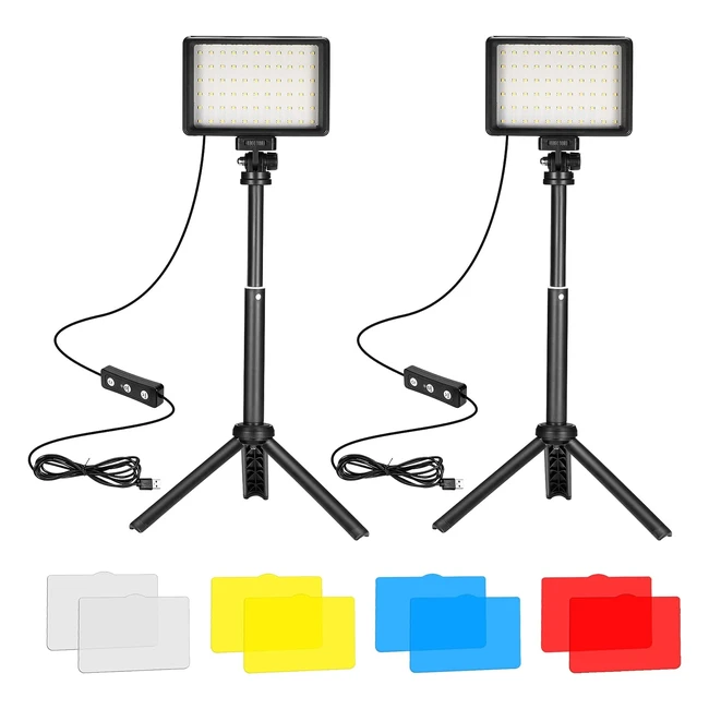 ¡Oferta limitada! Kit de luces LED para fotografía y video - CIFOTTO 5600K