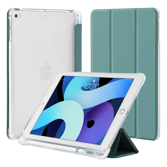Custodia iPad 97 pollici 6a/5a gen. 2018/2017 con portapenne - Verde Notte
