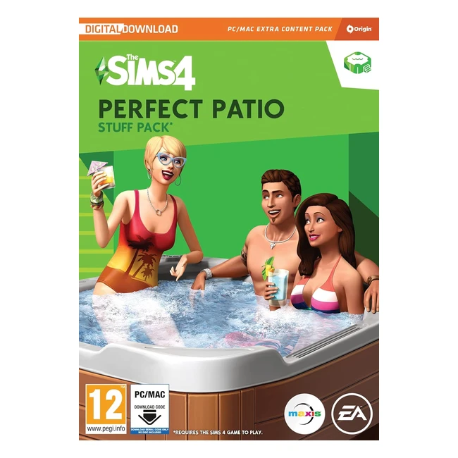The Sims 4 Perfect Patio SP2 Stuff Pack - Relax in Style! (PC/Mac)