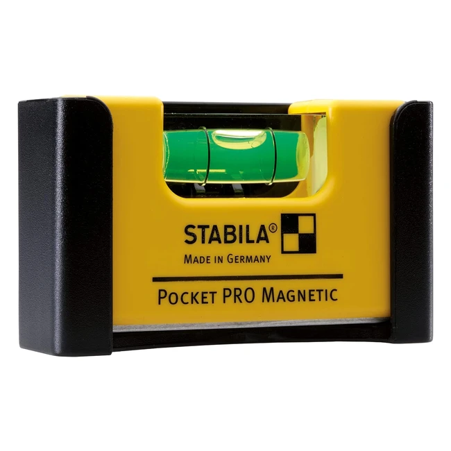 Nivel Espiritual Magnético Stabila Pocket Pro 7cm - Amarillo