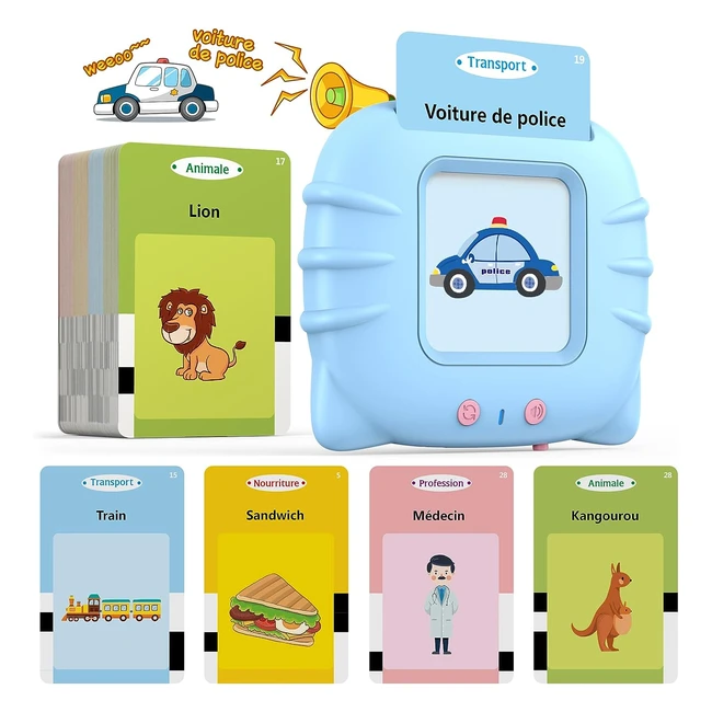 Giocattoli educativi per bambini - Flash Card con 224 parole - Età 1-6 anni