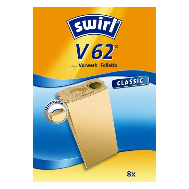 Swirl V 62 Sacchetti per Aspirapolvere - Alta qualità e resistenza