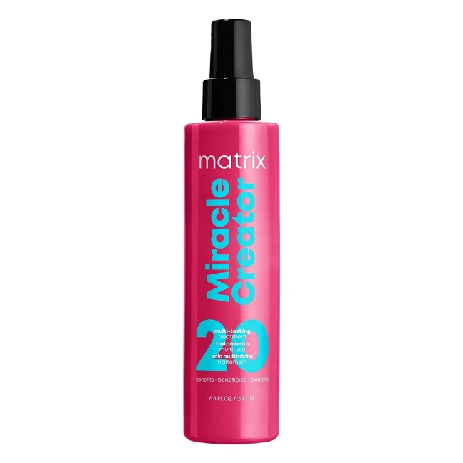Matrix Multitasking Hair Treatment - Leave-in Conditioner and Heat Protector - 20 Benefits - Total Results Miracle Creator - 190ml