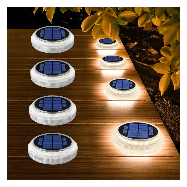 Luz Solar Exterior Yilaie LED Jardín IP68 Resistente al Agua - 4 Piezas