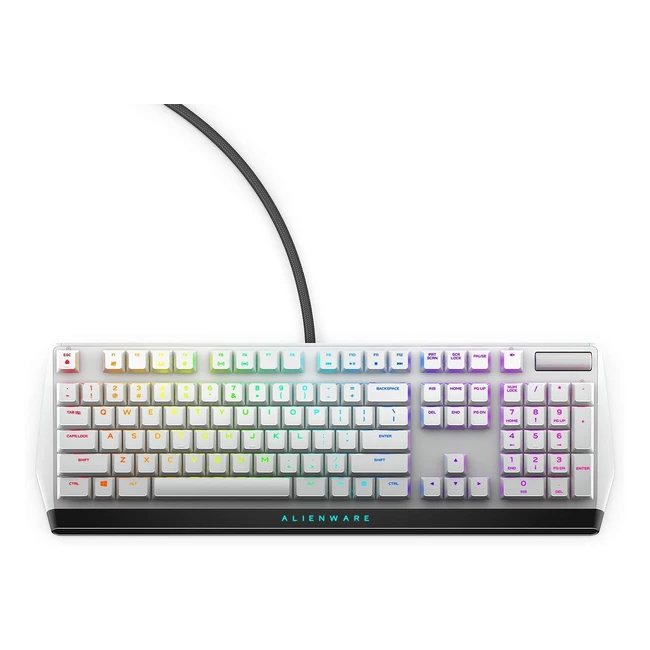Clavier gaming mécanique Alienware AW510K - Réf. US INT QWERTY - Rétroéclairage RVB - Extra plat