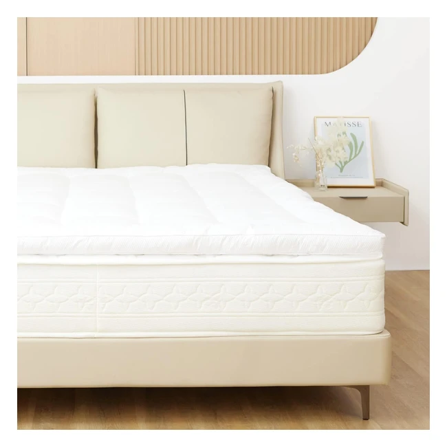 Sweetnight Single Mattress Topper - 2 Inch Quilted Fluffy Protector - Breathable Microfiber Cover