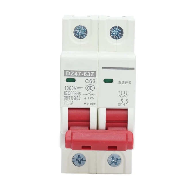 Disjoncteur DC 1000V 63A - DZ4763Z2P - Solaire - Air Comprimé - Circuit Photovoltaïque