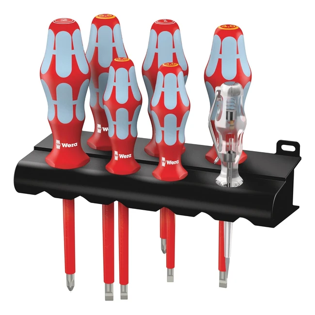 Wera 3160 I7 - Giravite Isolato Acciaio Inox - Supporto 7 Pezzi