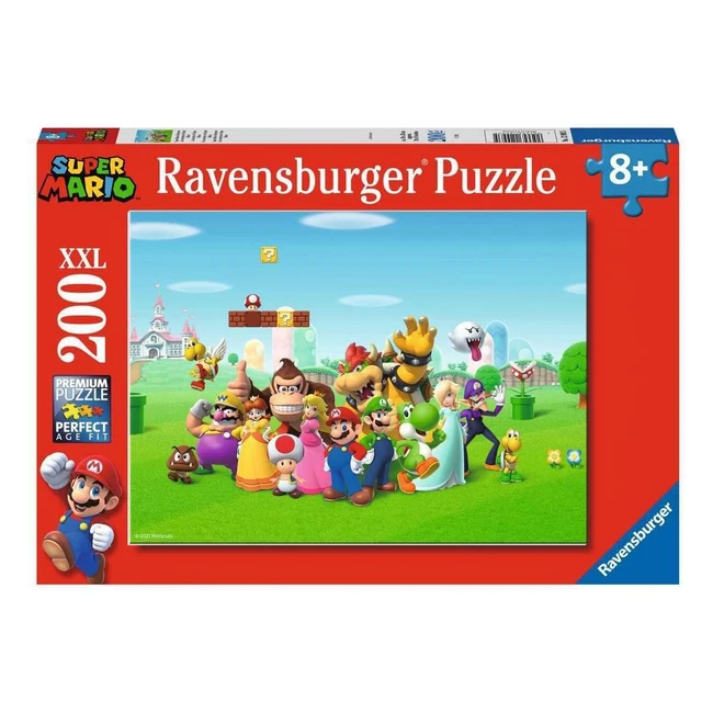 Puzzle enfant Ravensburger 200 pièces XXL - Les aventures de Super Mario - À partir de 8 ans