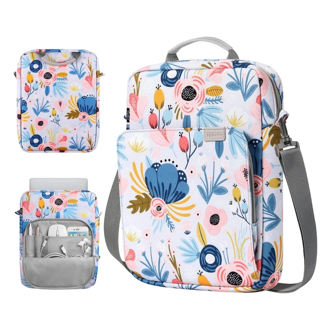 Housse pour tablette Timovo 911 avec bandoulière - Compatible avec iPad 10.2 2021/2019, iPad 10ème gén. 2022, iPad Air 4/10.9, iPad Pro 11 2022/2018, Galaxy Tab S9 11, Galaxy Tab A8 10.5 - Bleu