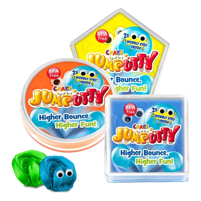 Craze Jumputty - Bouncy Clay für Kinder - Modelliermasse - Partygeschenk