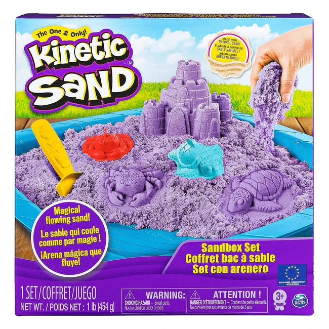 Arena Mágica Kinetic Sand - Set con Arenero y 4 Accesorios - Modelo Aleatorio