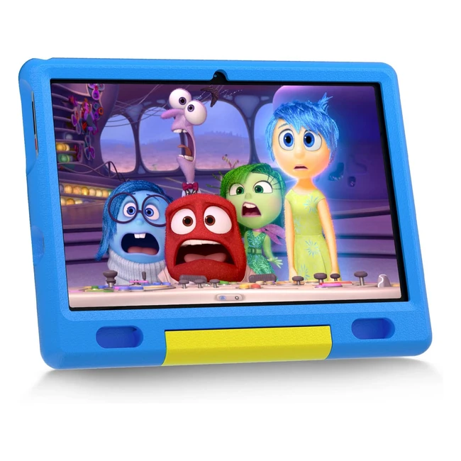 Tablette pour enfants 10 pouces Android 12 - 2GB RAM 32GB ROM - Applications préinstallées - Double caméra - WiFi - Étui inclus
