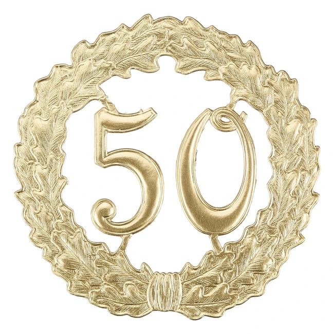 Ghirlanda per anniversari 50 pezzi oro 18 cm - Rayher 8211106