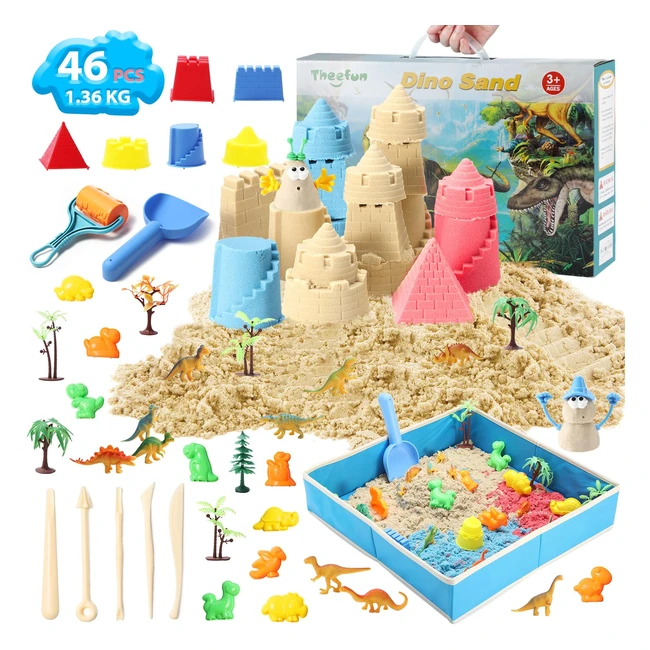 Arena Mágica Theefun 1362G - Colores para Niñas y Niños 2-5 Años - Juego de Arena DIY - Regalos para Cumpleaños y Navidad