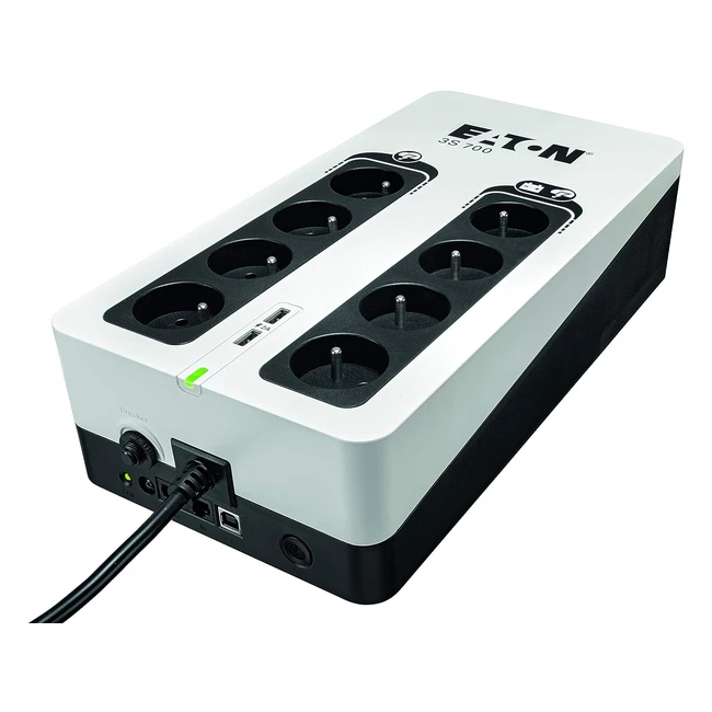 Eaton 3S700F UPS 700 VA 420 W - Unit multipresa con 8 prese AC