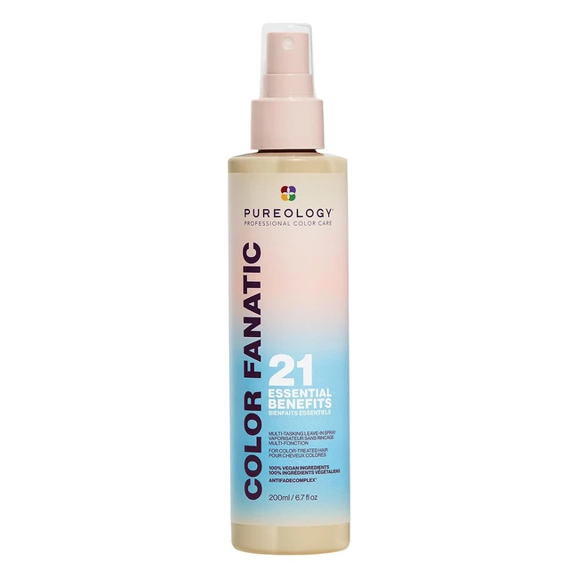 Pureology Color Fanatic Multitasking Spray - 21 Benefits, Leave-in Conditioner, Vegan Formula - 200ml