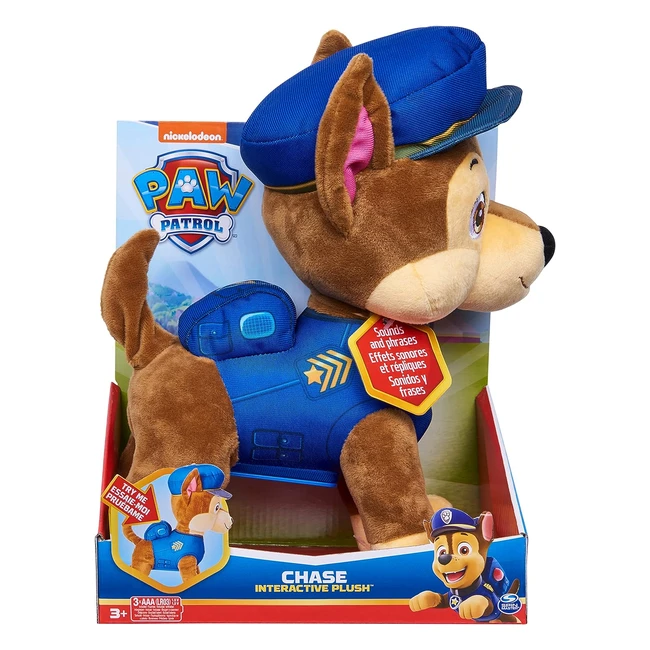 Paw Patrol Talking Chase Plush Toy - Interactive & Fun! (305cm) #KidsToys