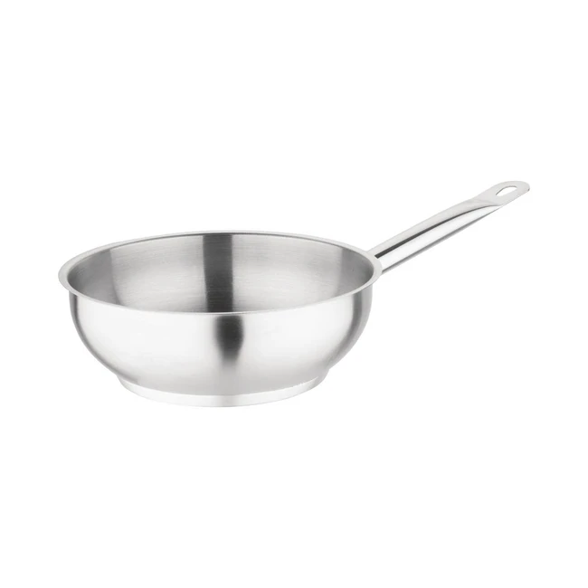 Vogue M947 Stainless Steel Saute Pan 200mm - Induction Frying Kitchen Cookware