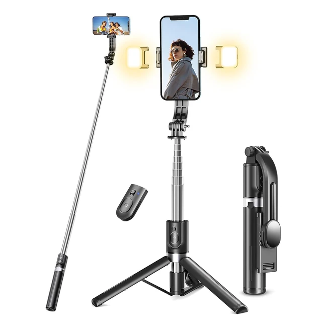 Selfie Stick Tripod with 2 Fill Lights - 45
