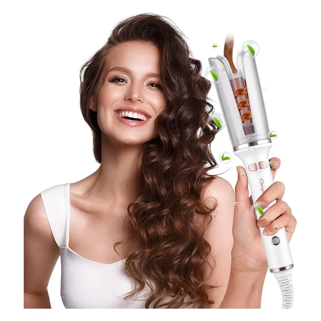 Arricciacapelli Automatico Professionale Ckeyin - Clip Magica - Ferro Arricciacapelli Calotta Trasparente - Stile Riccioli Facile