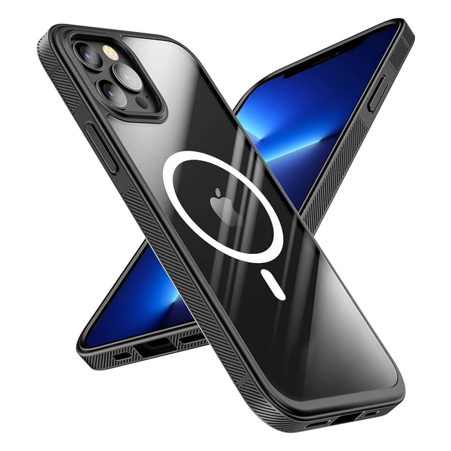 Custodia Magnetica Quikbee per iPhone 1415 Plus - Protezione Militare Shockproof - Ricarica Wireless - Nero